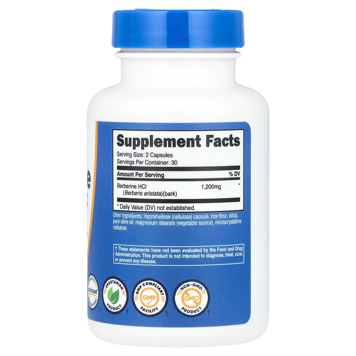 Nutricost Berberine HCl 1200mg – Glucose Metabolism, Metabolic Health & Lipid Support | 60 Capsules | 30 Servings