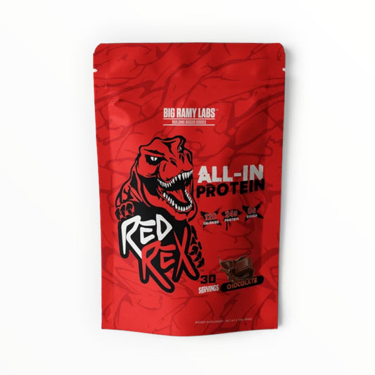 Big Ramy Labs Red Rex All-In Protein 2.1 lb – Chocolate | 24g Protein – 30 Servings