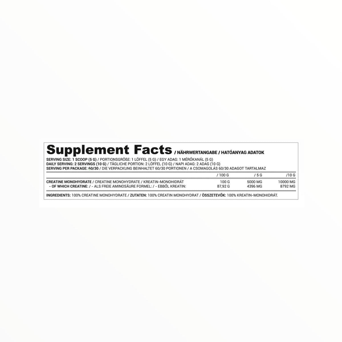 Nutriversum Creatine Monohydrate 500g – 147 Servings for Strength & Performance in Egypt