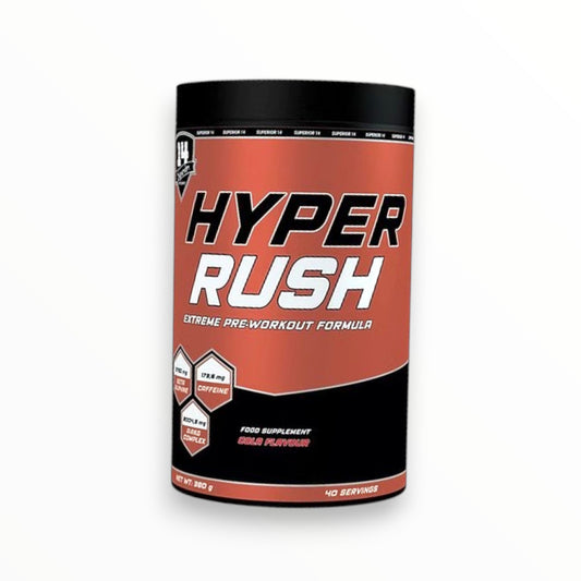 Superior 14 Hyper Rush Pre-Workout | High-Stimulant Energy & Focus Formula | Mojito | 40 Servings