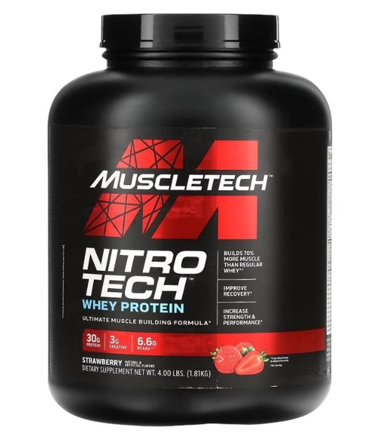 MuscleTech Nitro-Tech Whey Protein – Build Strength and Lean Muscle