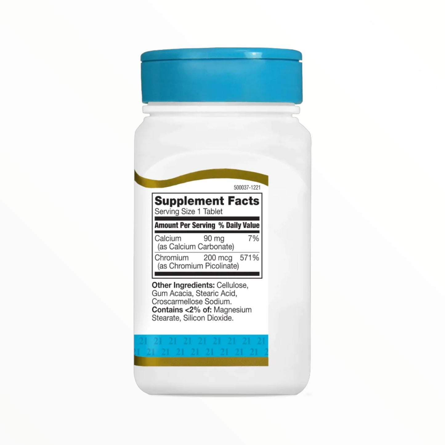 21st Century Chromium Picolinate 200mcg – 100 Tablets | Metabolism & Blood Sugar Support|In Power Fit Supplements Egypt