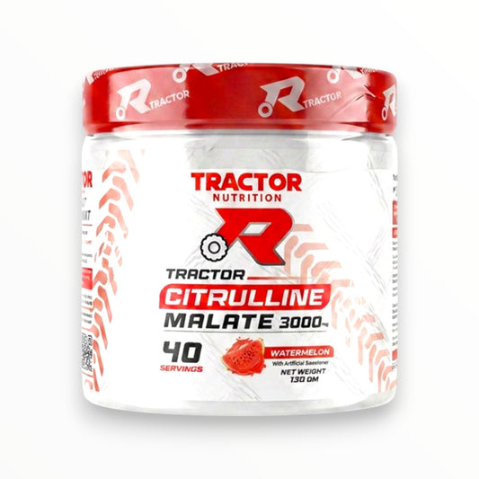 Tractor Nutrition Citrulline Malate 3000mg – 130g | 40 Servings | Watermelon Flavor | Muscle Pump & Workout Performance