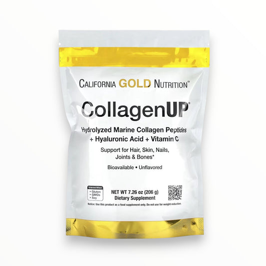 California Gold Nutrition CollagenUP 206g | Marine Collagen + Hyaluronic Acid + Vitamin C