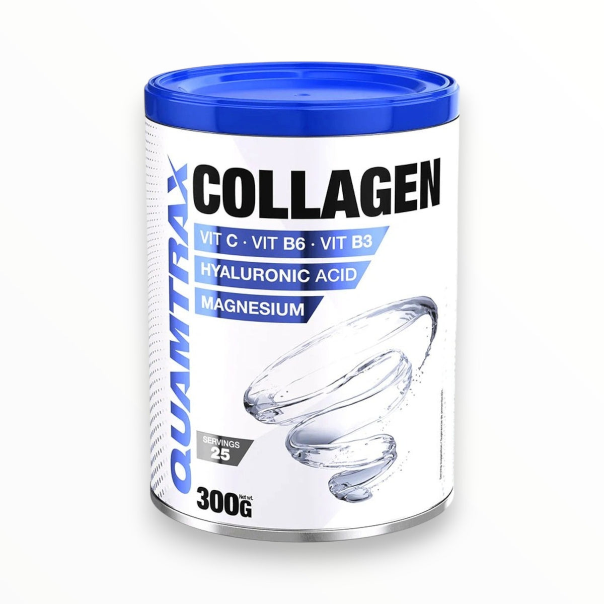 Quamtrax Collagen 300g – Collagen with Hyaluronic Acid, Vitamin C, B6, B3 & Magnesium | Skin, Joint & Bone Support | 25 Servings