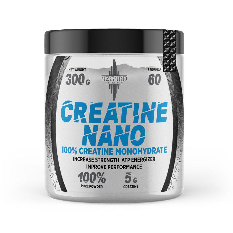 Azgard Nutrition Creatine Nano 300g – 100% Creatine Monohydrate | 60 Servings