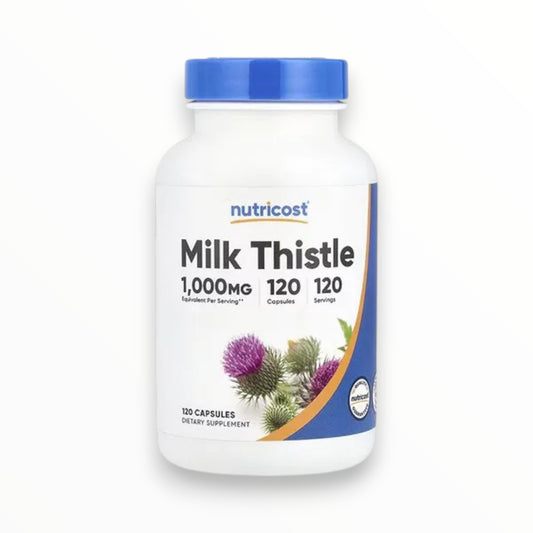 Nutricost Milk Thistle 1000mg 120 Capsules | Liver Health & Antioxidant Support