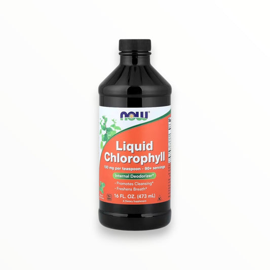 NOW Foods Liquid Chlorophyll 473mL – 100mg per Teaspoon | Internal Deodorizer & Fresh Breath Support | 90+ Servings