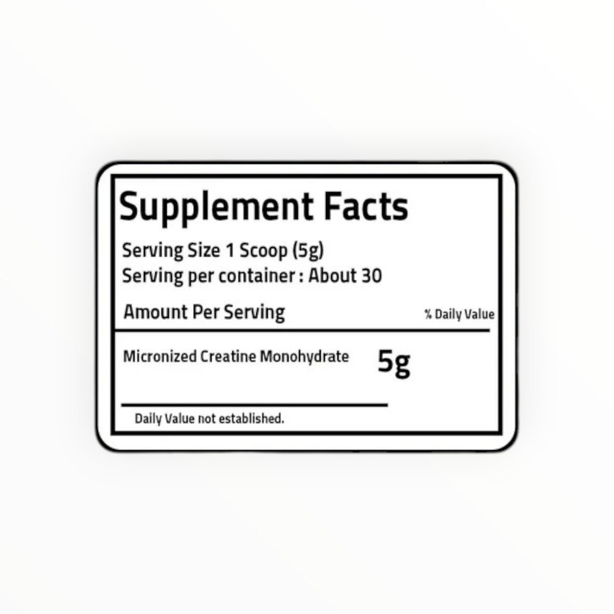 Pureganic Creatine Monohydrate 150g – 5g Creatine | 30 Servings | Unflavored