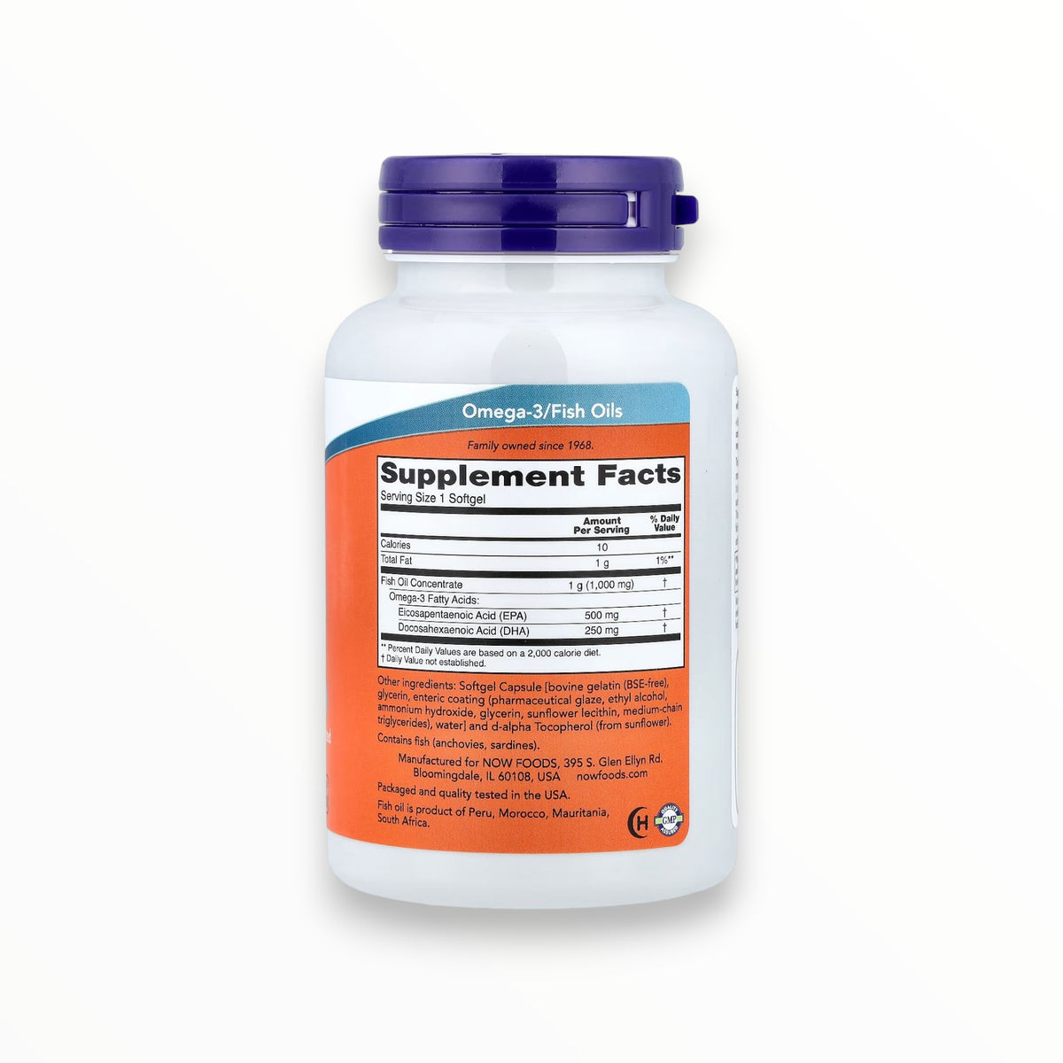NOW Foods Ultra Omega-3 Fish Oil – 500mg EPA + 250mg DHA | Heart & Brain Health Support | 90 Softgels