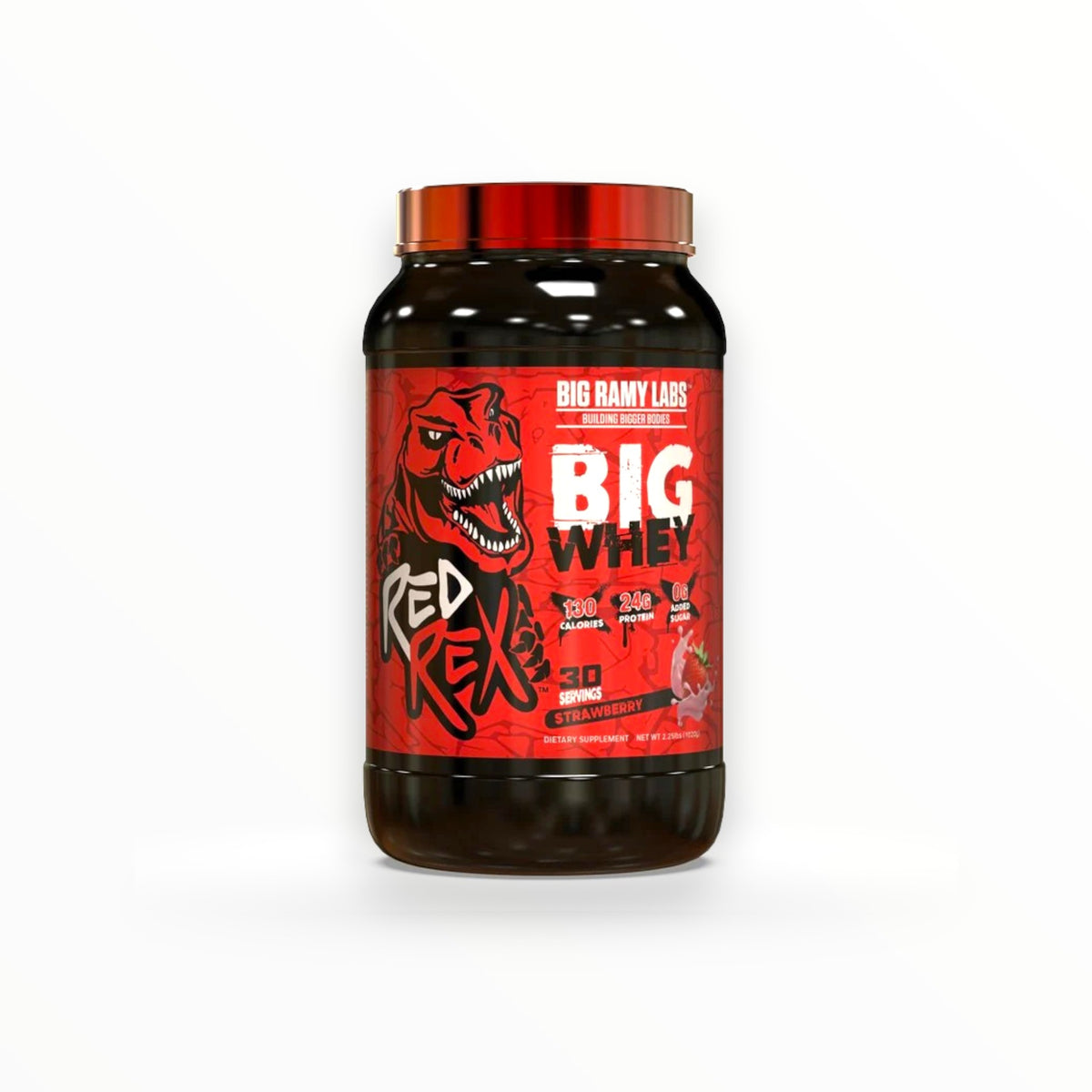 Big Ramy Labs Red Rex Big Whey 2.25lb – 24g Protein | Muscle Growth & Recovery Support | Chocolate | 30 Servings