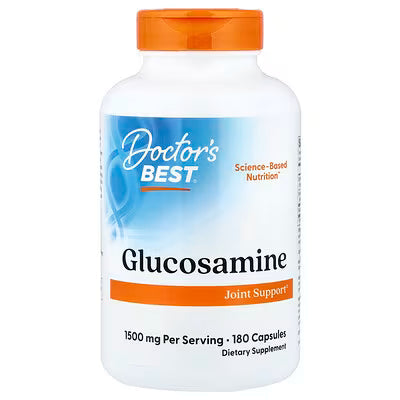 Doctor's Best Glucosamine 1500mg – Joint Health, Cartilage & Mobility Support | Joint Care Formula | 180 Capsules