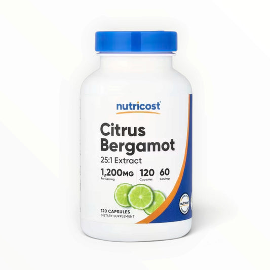 Nutricost Citrus Bergamot 1200mg – 25:1 Extract | Cholesterol, Heart Health & Antioxidant Support | 120 Capsules