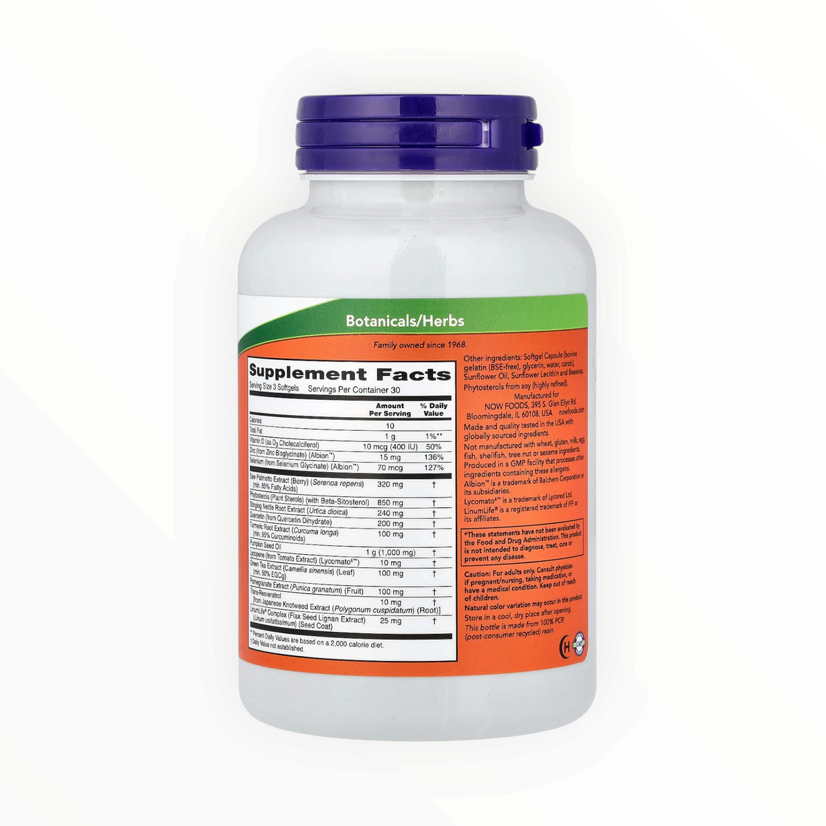 NOW Foods Prostate Health Clinical Strength – Men's Prostate & Urinary Health Support | Saw Palmetto, Beta-Sitosterol & Lycopene | 90 Softgels
