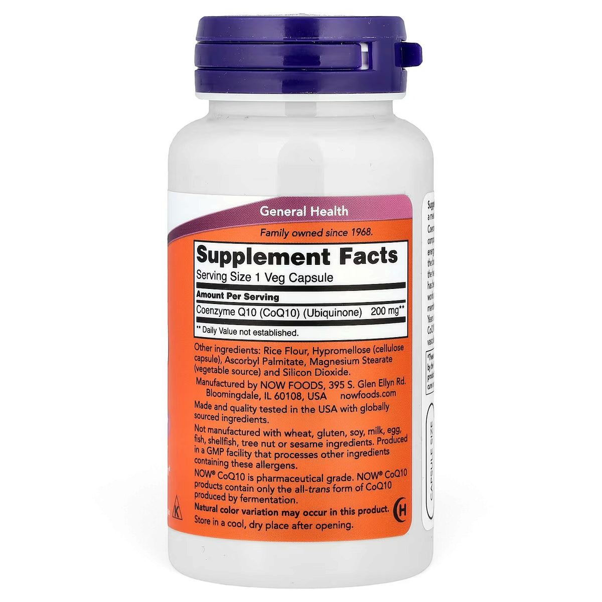 NOW Foods CoQ10 200mg – Cardiovascular Health & Heart Function Support | Cellular Energy Production & Antioxidant Protection | 60 Veg Capsules