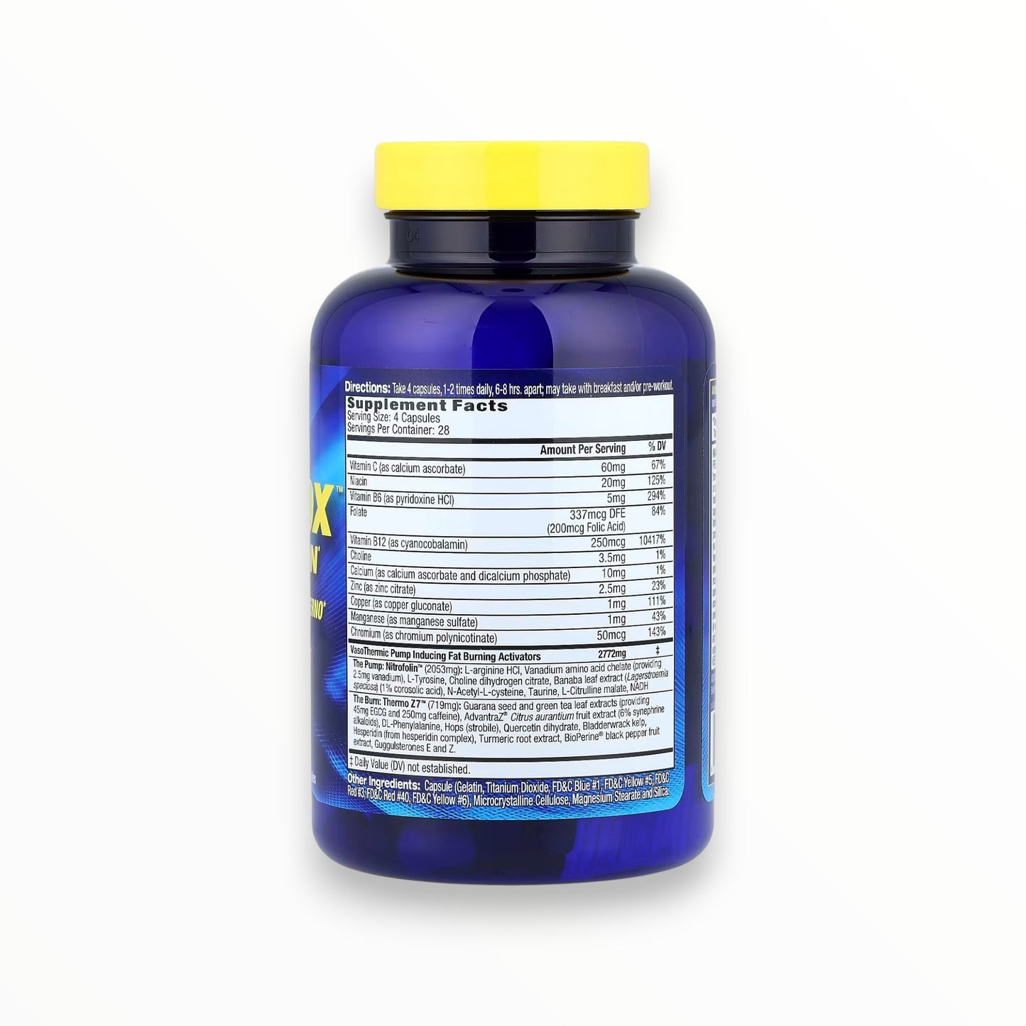 MHP Anadrox Pump & Burn – Nitric Oxide & Thermogenic Formula | 112 Capsules