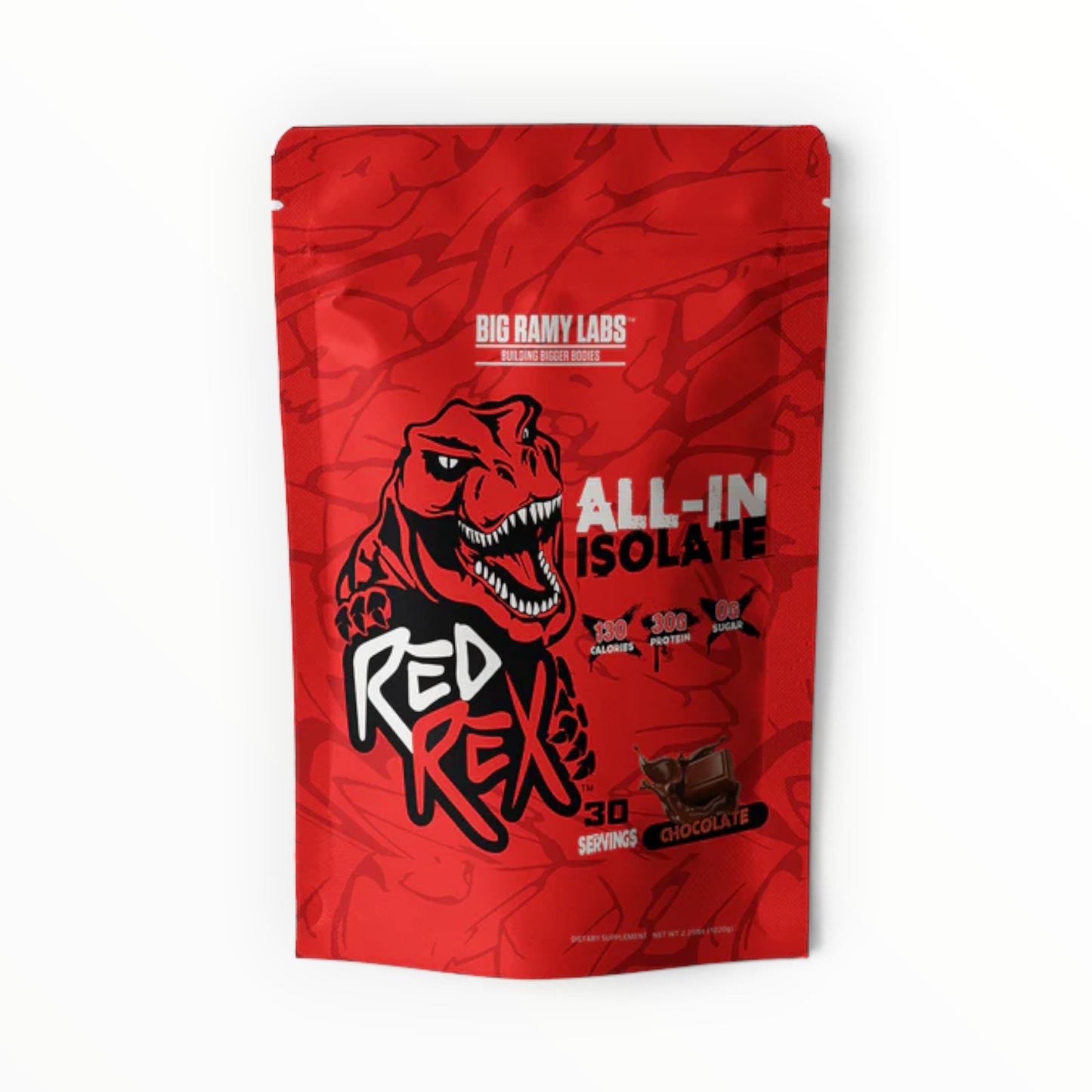 Big Ramy Labs Red Rex All-In Isolate Whey Protein 2.25 lb – Chocolate | 30 Servings