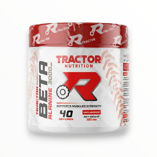 Tractor Nutrition Beta Alanine 3000mg – 120g | 40 Servings | Unflavored | Muscle Endurance & Workout Performance