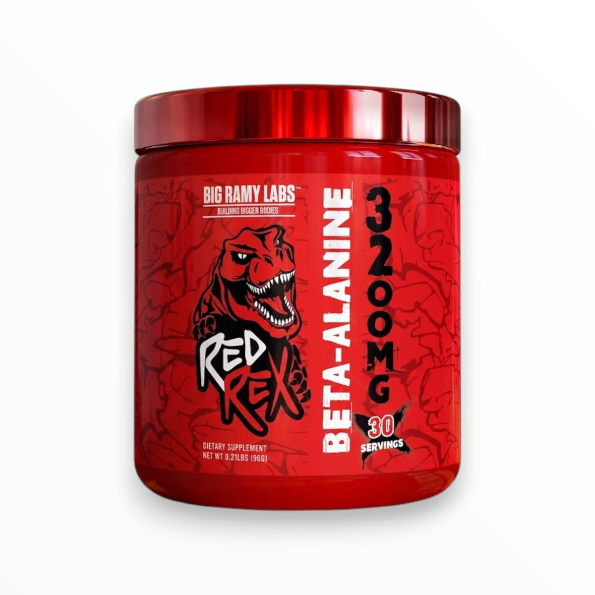 Big Ramy Labs Red Rex Beta-Alanine 3200mg – 96g | 30 Servings | Muscle Endurance & Workout Performance