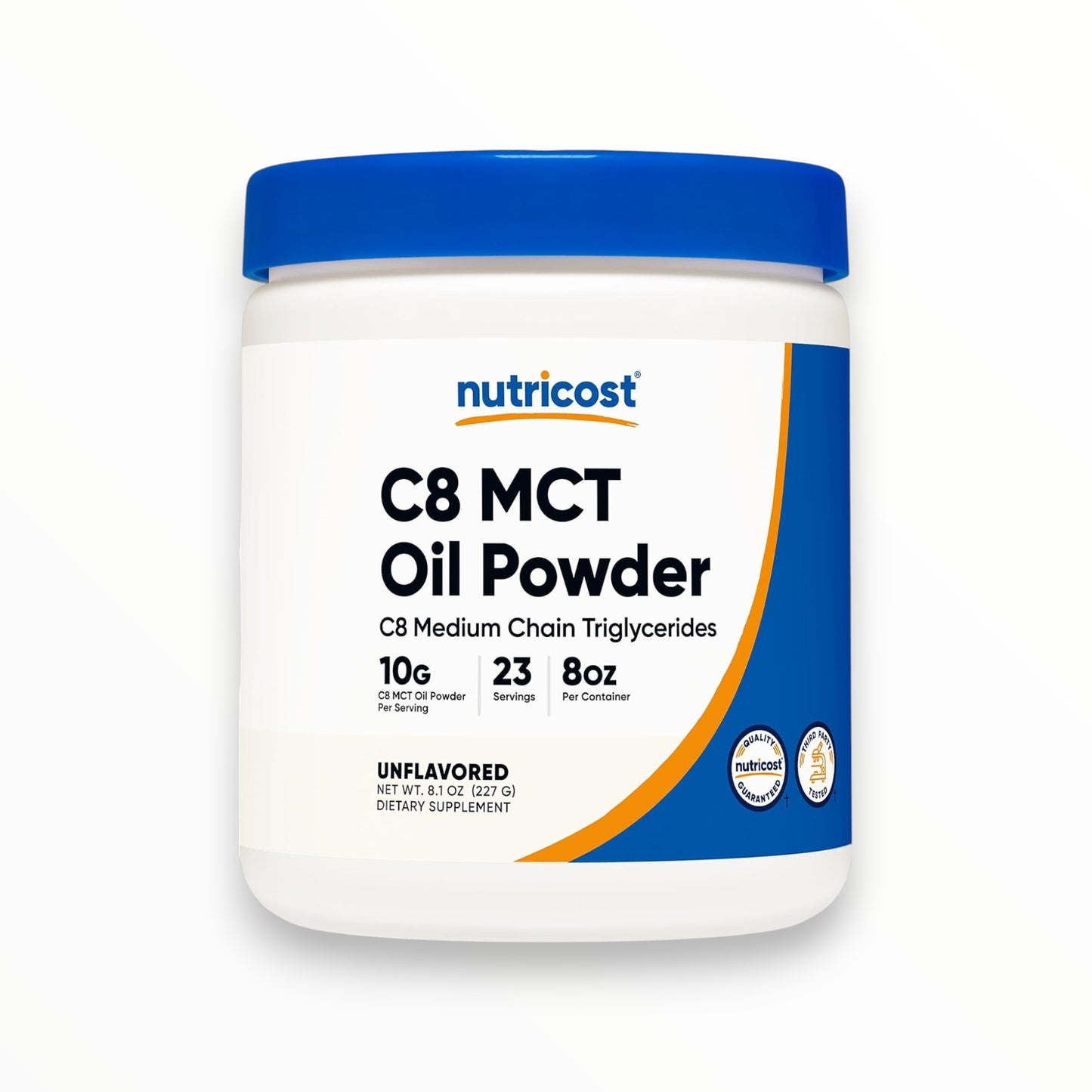 Nutricost C8 MCT Oil Powder 227g – 10g C8 MCT | 23 Servings | Unflavored