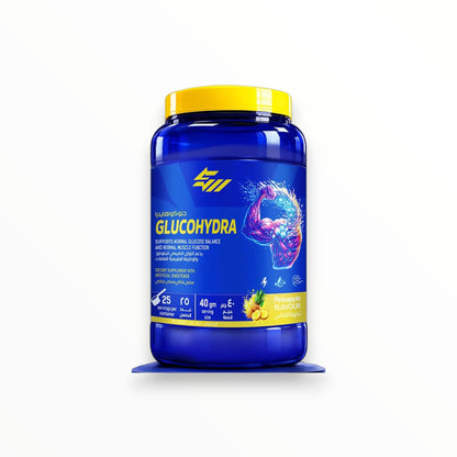 Glucohydra 1kg – Carbohydrate & Hydration Support | Energy, Glucose Balance & Muscle Function | Watermelon Flavor | 25 Servings