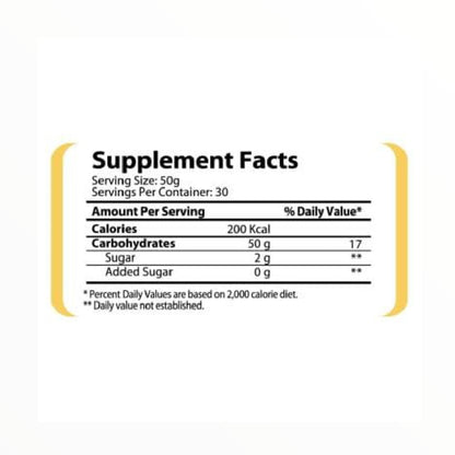 Challenger Nutrition Carbo Xtreme 1.5kg – Pineapple Flavor | 50g Carbohydrates, 200 Calories | Energy, Muscle Glycogen & Workout Recovery Support | 30 Servings