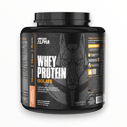 Limitless Alpha Whey Protein Isolate 1KG – 30g Protein | 30 Servings | Vanilla