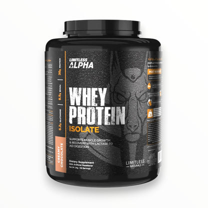 Limitless Alpha Whey Protein Isolate 2KG – 30g Protein | 60 Servings | Vanilla
