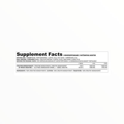 Nutriversum Creatine Monohydrate 500g – 147 Servings for Strength & Performance in Egypt