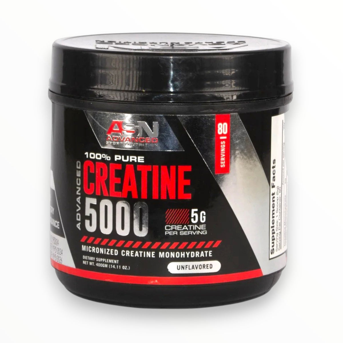 ASN Advanced Creatine 5000 – 100% Pure Micronized Creatine Monohydrate | 400g | 80 Servings