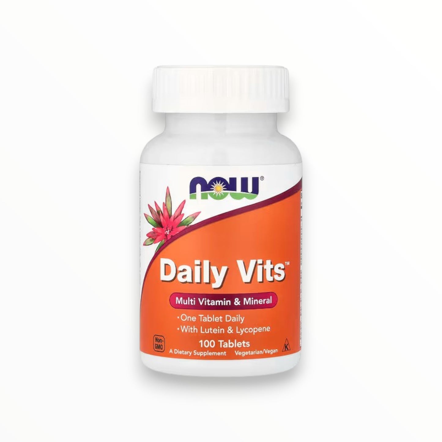 NOW Foods Daily Vits – Multivitamin & Mineral with Lutein & Lycopene | 100 Tablets