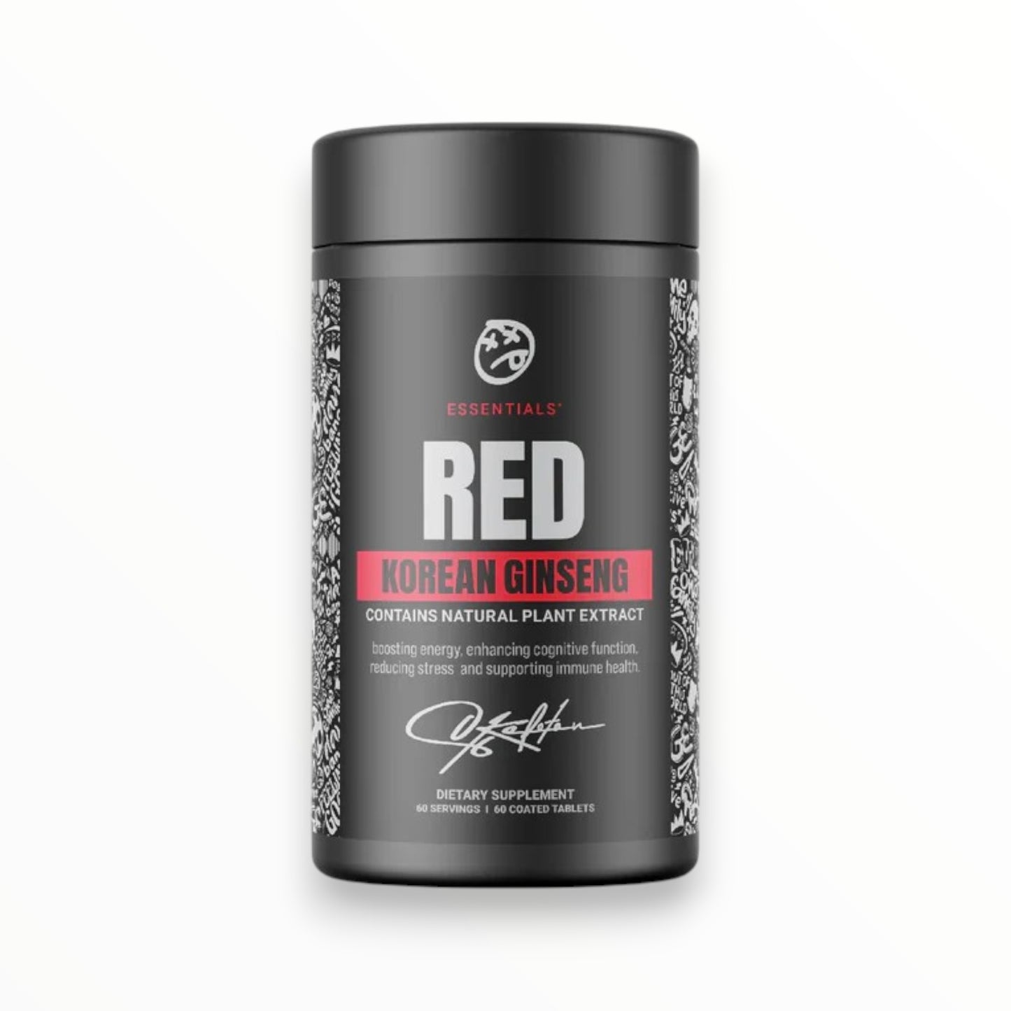 Essentials Red Korean Ginseng 60 Tablets | Natural Energy, Focus & Immune Support