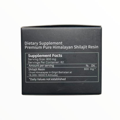 Himalayan Shilajit Resin 800mg | Pure Fulvic Acid & 85+ Trace Minerals | Natural Energy & Vitality | 50g
