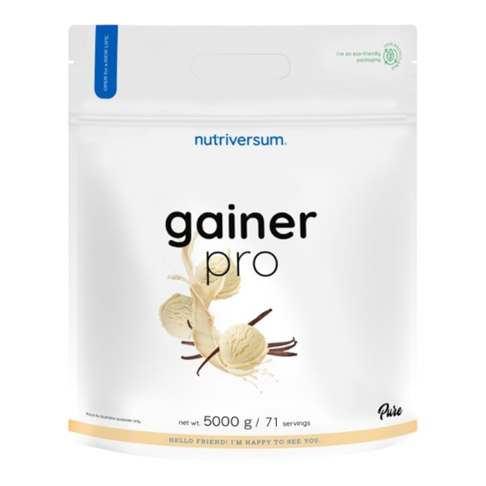 Nutriversum Gainer Pro هو مكمل غذائي عالي السعرات الحرارية لزيادة الكتلة العضلية مصمم لدعم نمو العضلات وتعزيز التعافي وتوفير الطاقة المستدامة.