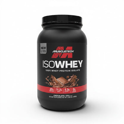 Muscletech ISO Whey Protein Isolate – Chocolate | 907g (2 lbs) | 100% Pure Isolate