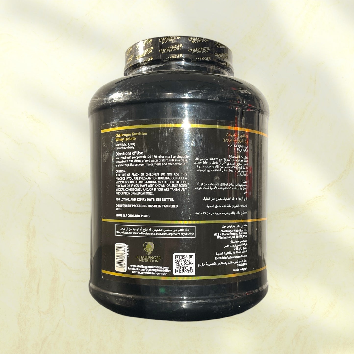 Challenger Nutrition Whey Isolate is a premium protein powder designed to help athletes, - Power Fit Supplements Egypt