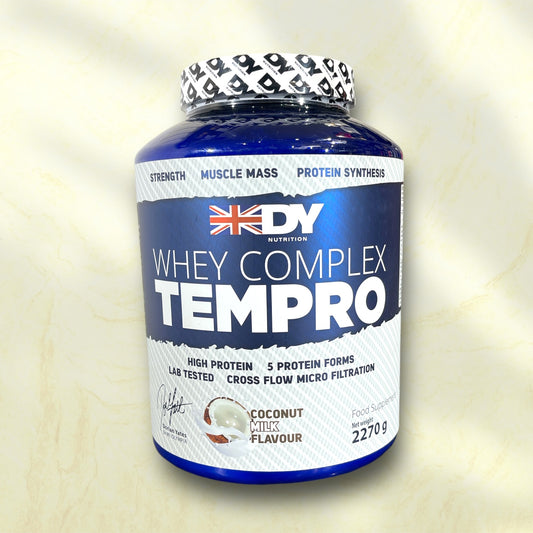 Max DY Nutrition Whey Complex Tempro is a premium protein supplement designed to support muscle growth, - Power Fit Supplements Egypt