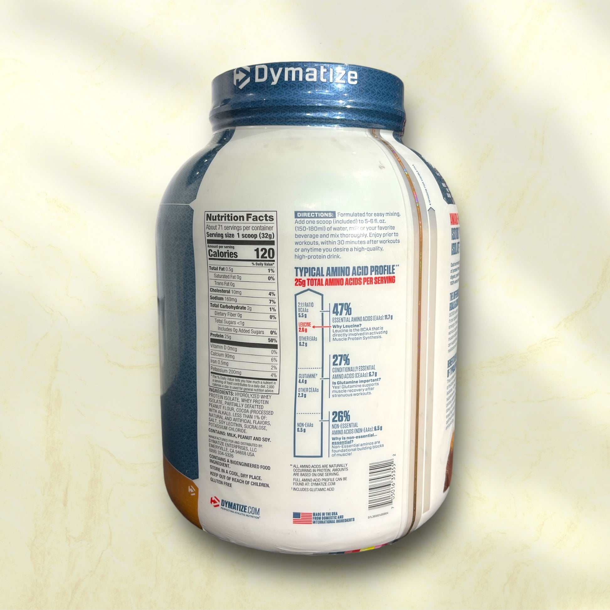 ISO 100 Hydrolyzed is a premium protein supplement from Dymatize Nutrition, known for producing high-quality products for athletes and fitness enthusiasts - Power Fit Supplements Egypt