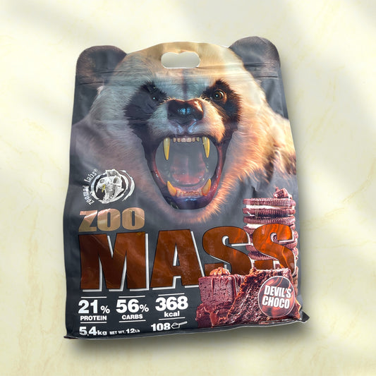 ZOO MAS is a high-performance mass gainer designed to help individuals increase their overall caloric intake and build muscle mass. - Power Fit Supplements Egypt