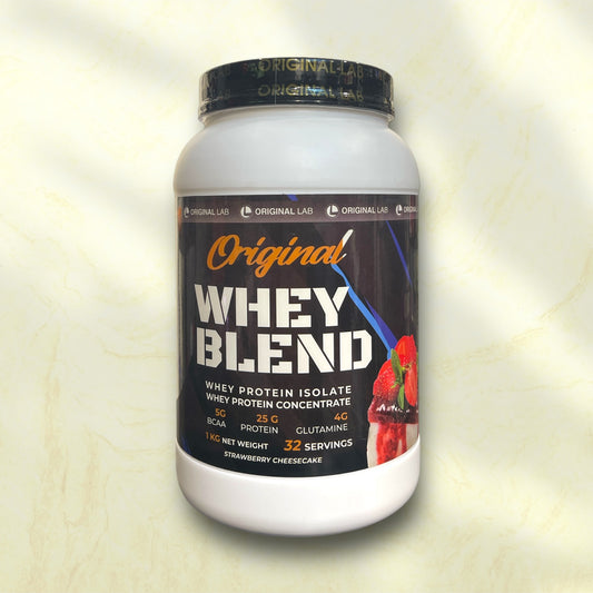 Original Whey Blend is a type of protein supplement that combines different forms of whey protein to provide a balanced blend of fast-absorbing and slow-digesting proteins. - Power Fit Supplements Egypt