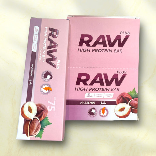 Raw Plus High Protein Bar is a protein bar that’s typically designed for people who want a natural, high-protein snack - Power Fit Supplements Egypt