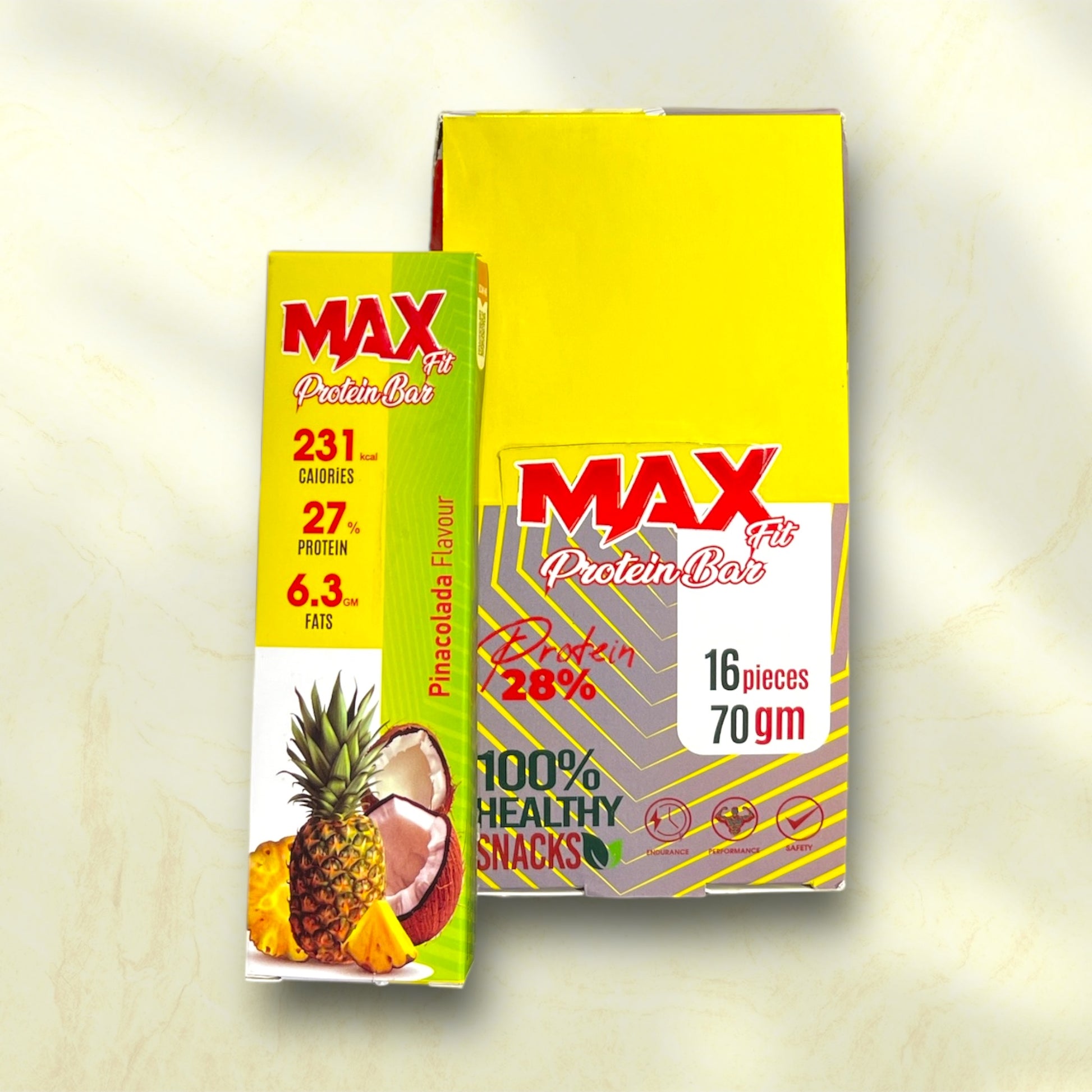 MAX Fit Protein Bar is a high-protein snack designed to support muscle growth, recovery, - Power Fit Supplements Egypt