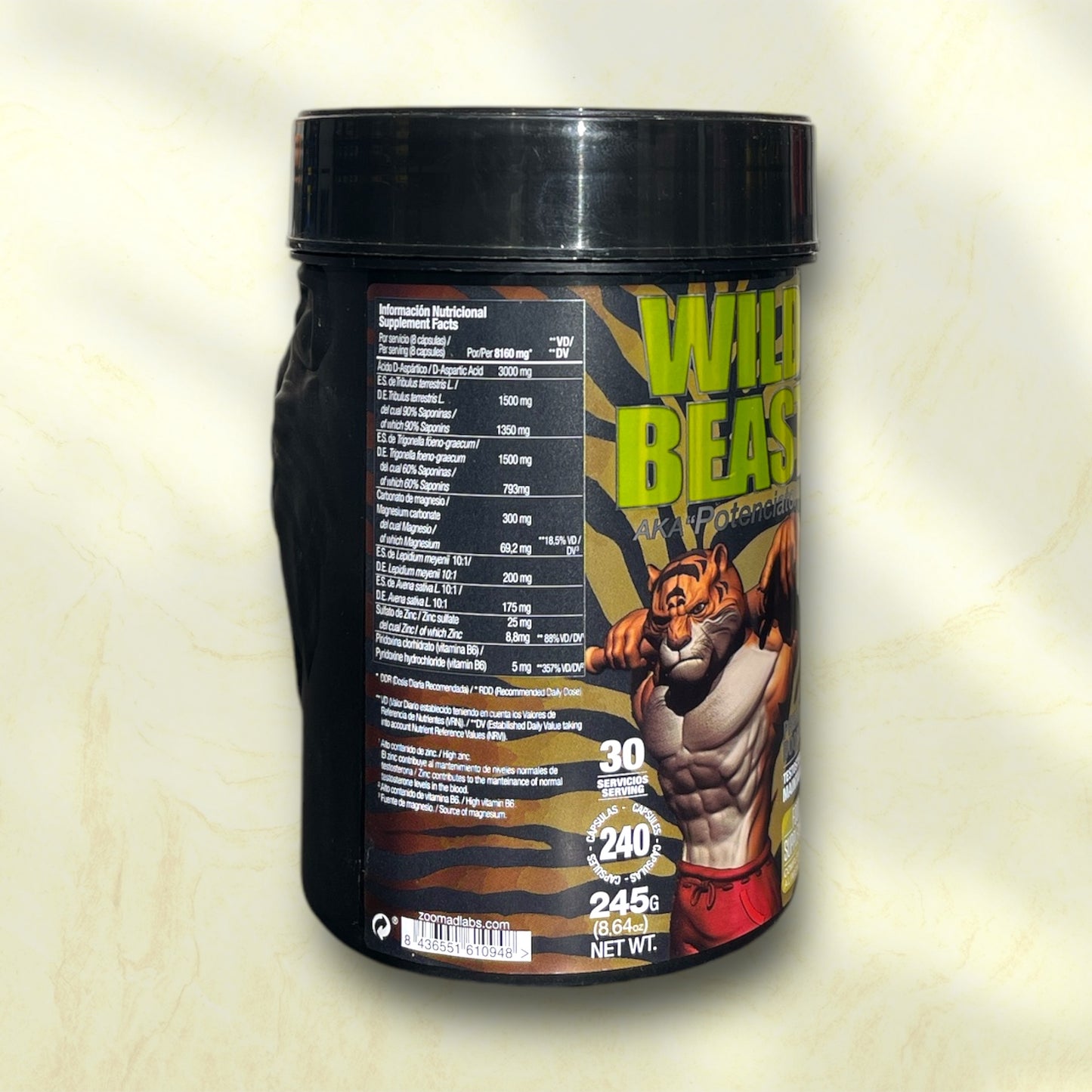 Zoomad Labs Wild Beast is a dietary supplement designed to enhance testosterone levels, muscle mass, - Power Fit Supplements Egypt