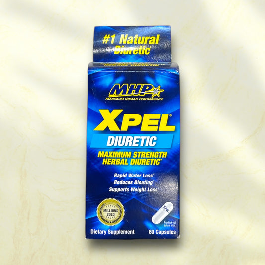 MHP Xpel Diuretic – Maximum Strength Herbal Diuretic for Water Loss & Weight Management - Power Fit Supplements Egypt