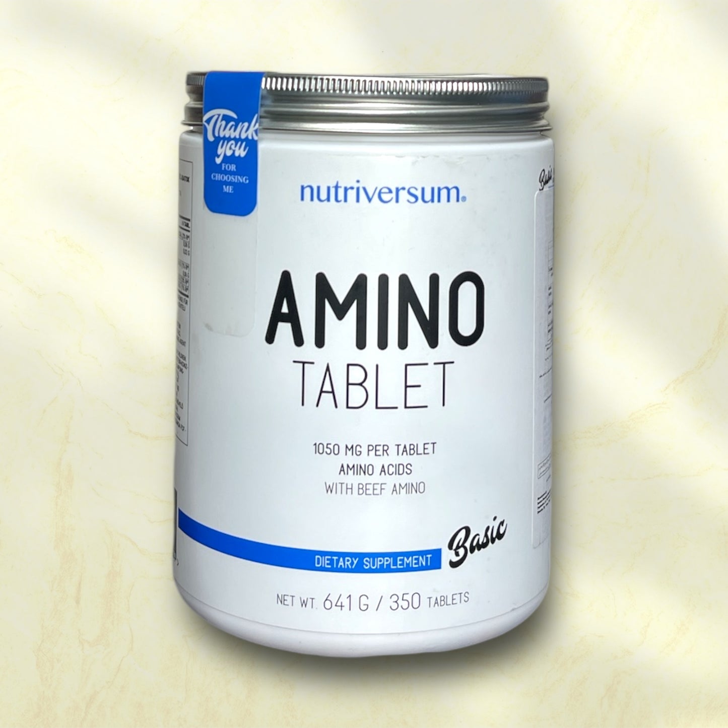 Nutriversum Amino Tablet is a dietary supplement that contains a blend of essential and non-essential amino acids in tablet form - Power Fit Supplements Egypt