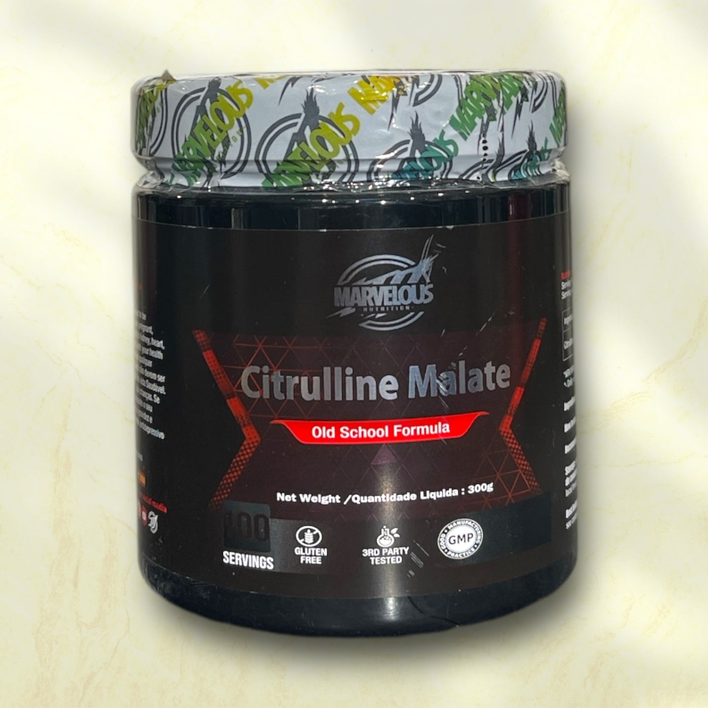 Marvelous Nutrition Citrulline Malate – 100 Servings for Enhanced Nitric Oxide & Performance - Power Fit Supplements Egypt