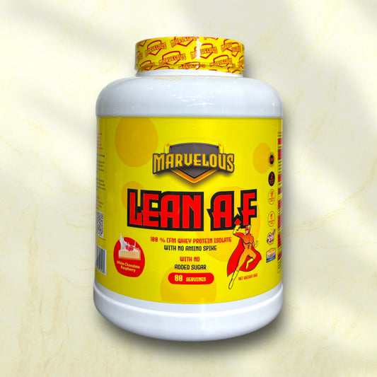 Marvelous Lean A.F Protein is a premium protein supplement designed to support lean muscle growth, - Power Fit Supplements Egypt