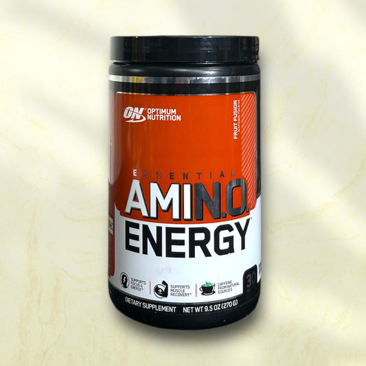 Optimum Nutrition Amino Energy – Fruit Fusion | 30 Servings for Enhanced Focus and Muscle Recovery - Power Fit Supplements Egypt