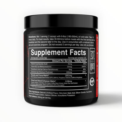 JNX Sports The Ripper Shred 150g – Fruit Punch | 30 Servings