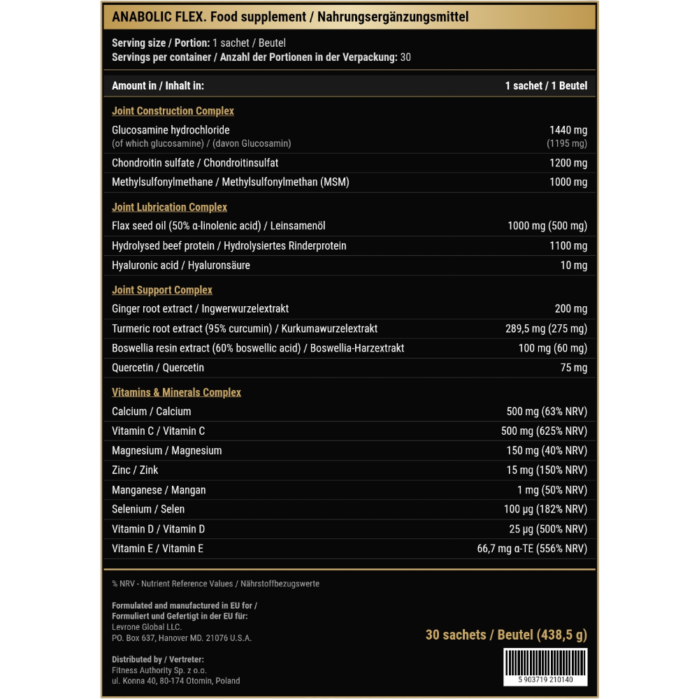 Kevin Levrone Anabolic Flex 30 Sachets |